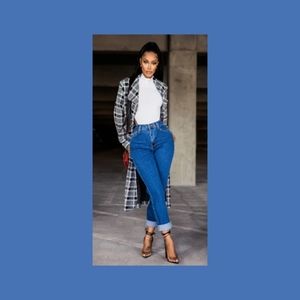 NEW Dark Denim high rise Jeans